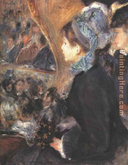 Her First Evening Out painting - Pierre Auguste Renoir Her First Evening Out art painting